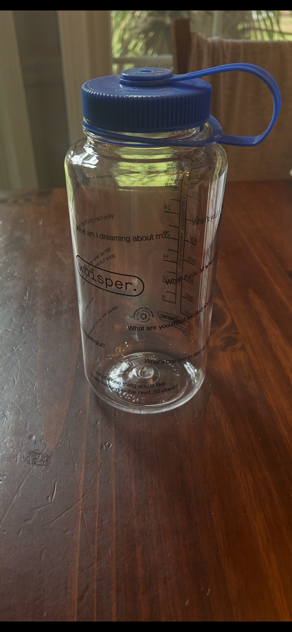 Conversation Starter Nalgene Water Bottle